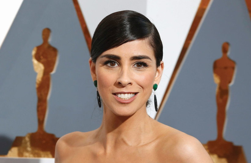 SARAH SILVERMAN arrives at the Academy Awards in Hollywood last year - consistently great in ‘I Love You, America.’ (photo credit: ADREES LATIF/REUTERS)