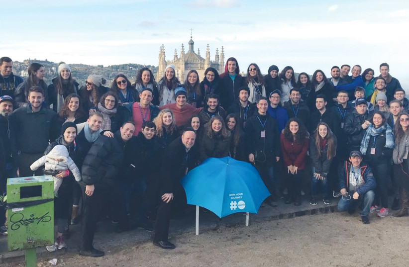 Olami delegates tour Jewish sites in Spain (photo credit: DANIELLE MANSON)