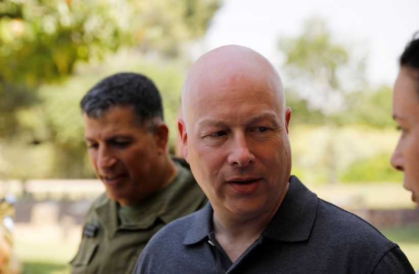 U.S. Envoy for Middle East negotiations Jason Greenblatt on a visit in Israel (photo credit: AMIR COHEN/REUTERS)