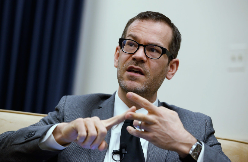 Colin Kahl participates in a panel discussion about Iran's nuclear program on Capitol Hill, February 21, 2012 in Washington, DC. (photo credit: CHIP SOMODEVILLA / GETTY IMAGES NORTH AMERICA / AFP)