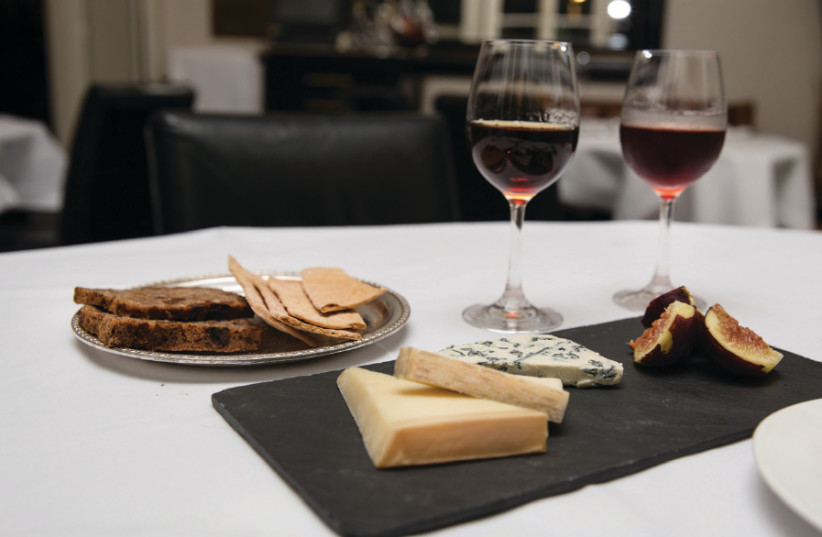 WHILE RED wine and cheese make a lovely combination (enjoyed here at Tel Aviv’s Montefiore Hotel), in recent years there has been a quality revolution in white wines (photo credit: Courtesy)