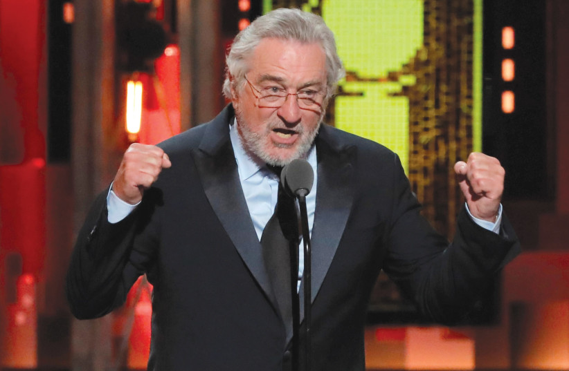ACTOR ROBERT DE NIRO goes on the attack against US President Donald Trump at this week’s Tony Awards ceremony in New York. (photo credit: LUCAS JACKSON / REUTERS)