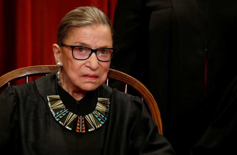 Ruth Bader-Ginsburg, a progressive icon on the Supreme Court. (photo credit: REUTERS)