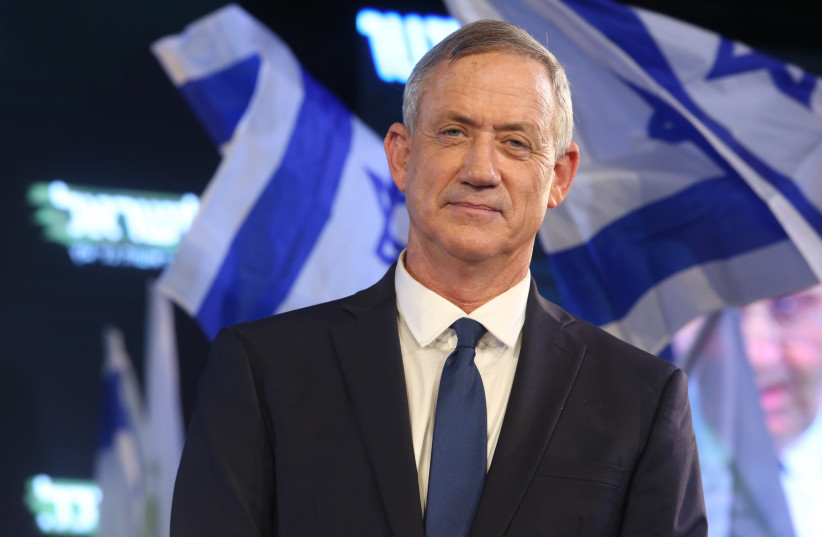 Benny Gantz, chairman of the Israel Resilience Party  (photo credit: MARC ISRAEL SELLEM/THE JERUSALEM POST)