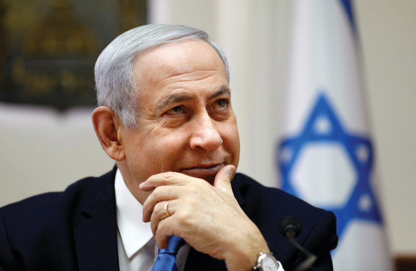 BENJAMIN NETANYAHU – the elections were all about him (photo credit: REUTERS)