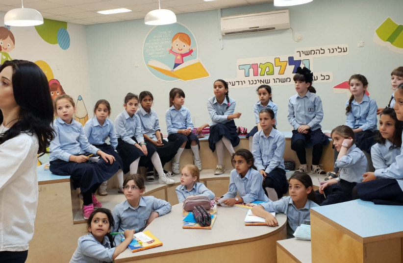Pupils at Tiferet Chaya School for Girls in Elad (photo credit: Courtesy)