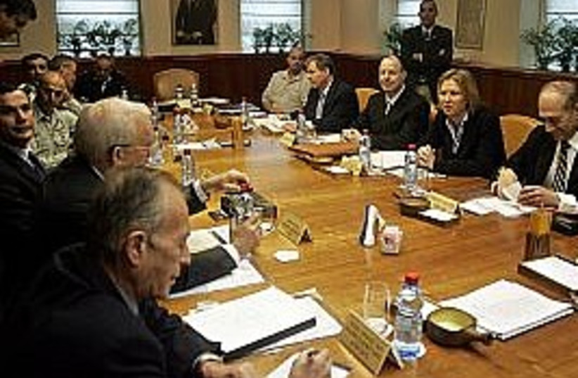 cabinet meeting 298 (photo credit: AP)