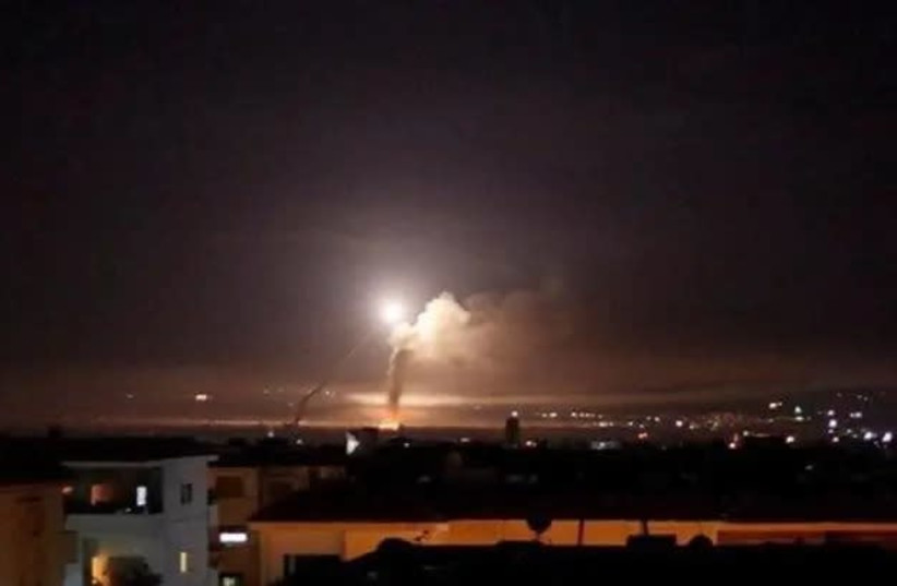 Attack in Syria on August 25, 2019. (photo credit: ARAB MEDIA)
