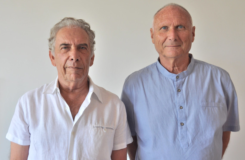 Co-founders of Legacy Senior Solutions Noam Gleicher (L) and Zeev Leshem (photo credit: YEHUDA SEGEV)