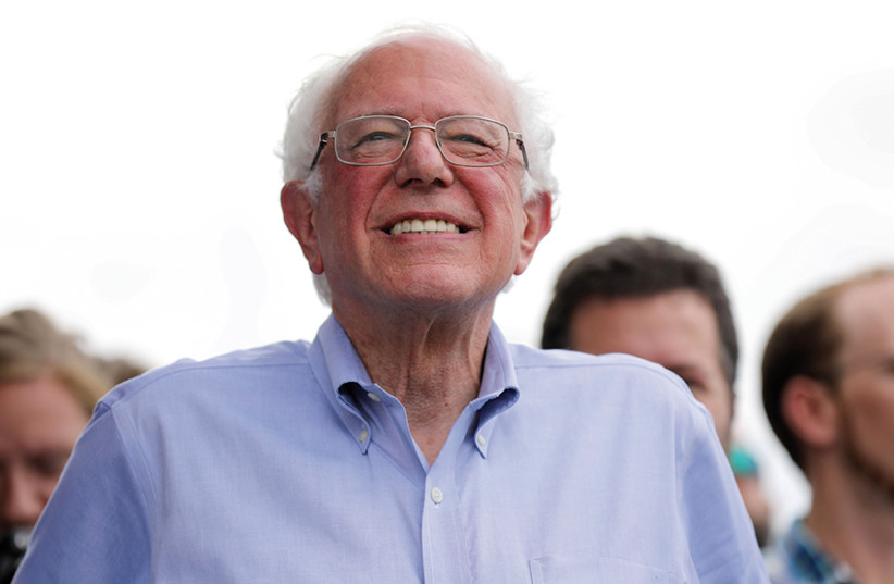 Bernie Sanders (photo credit: REUTERS/SCOTT MORGAN)