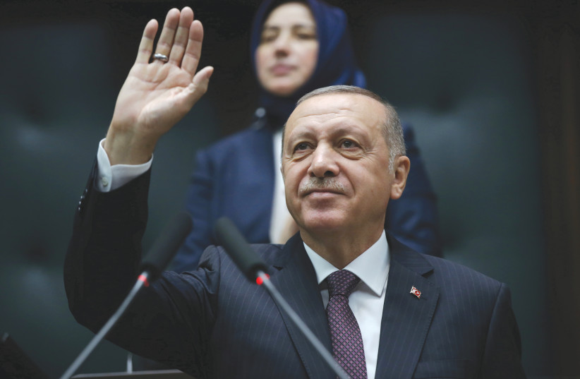 TURKISH PRESIDENT Recep Tayyip Erdogan.  (photo credit: REUTERS)