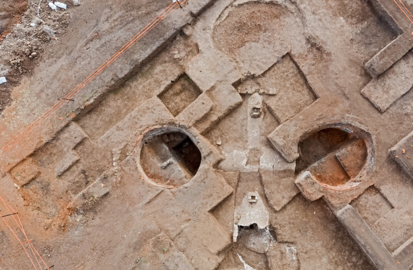 The Byzantine kilns producing wine jars (photo credit: ASAF PERETZ/ISRAEL ANTIQUITIES AUTHORITY)