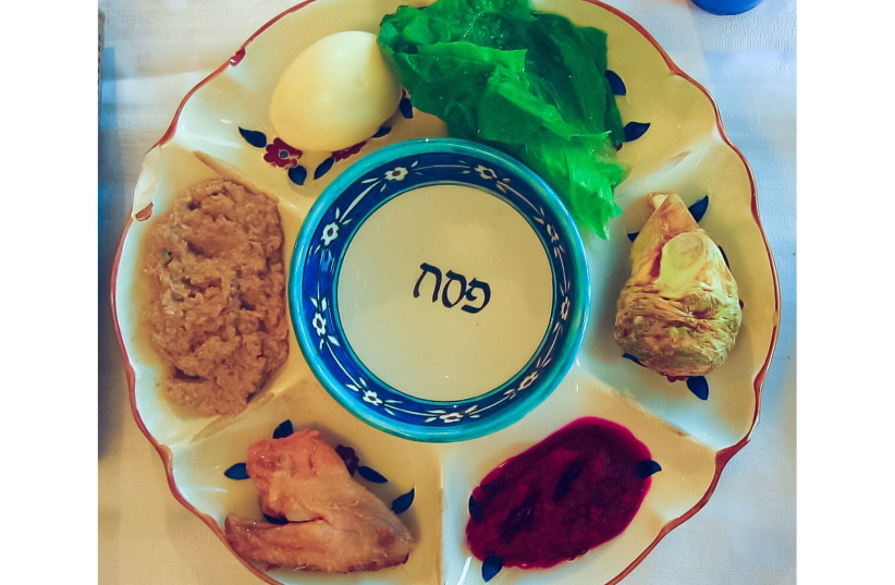 SPECIAL SEDER boxes include a fully loaded Seder plate (photo credit: Wikimedia Commons)