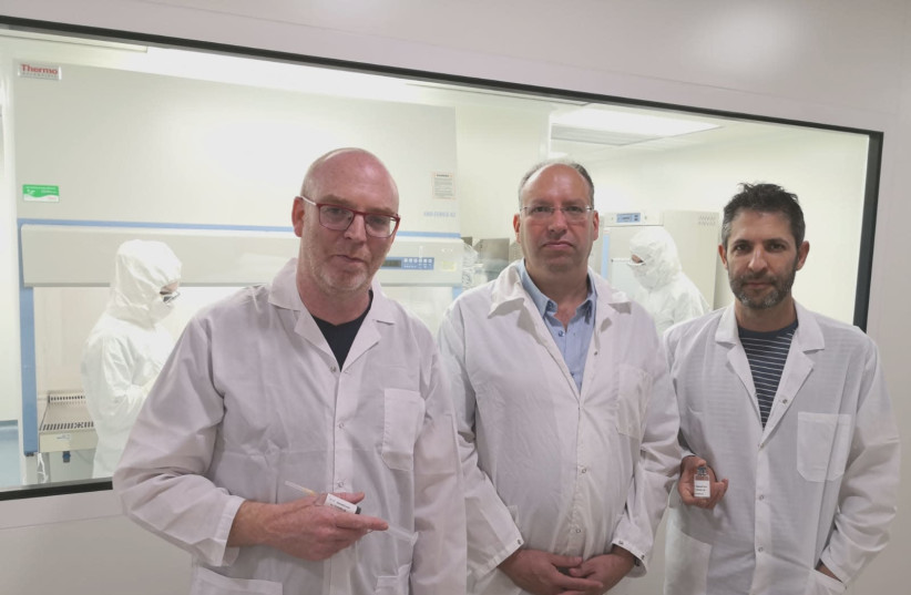 MesenCure development entrepreneurs (from right): Dr. Dror Ben David, Dr. Shai Meretzky and Tomer Bronstein (photo credit: Courtesy)