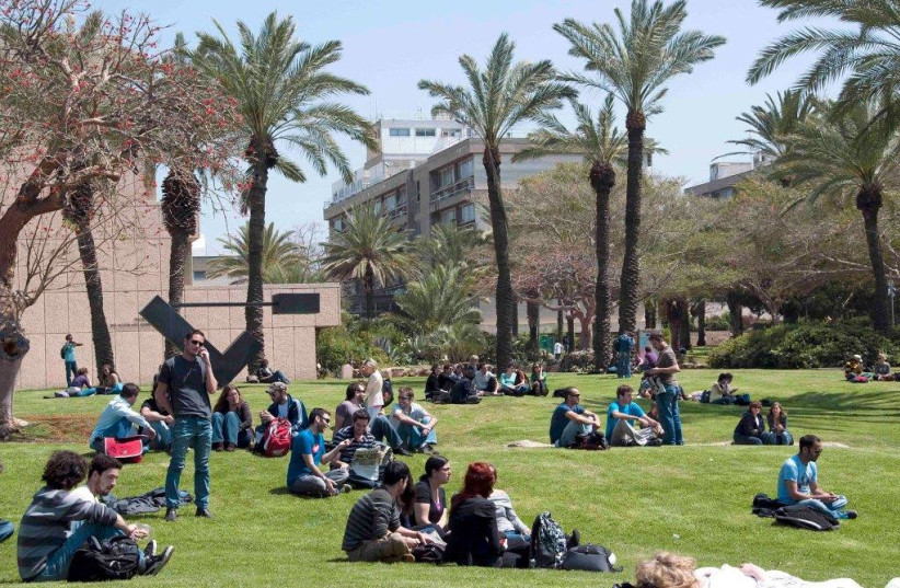 Students on campus at Tel Aviv University (photo credit: TEL AVIV UNIVERSITY)