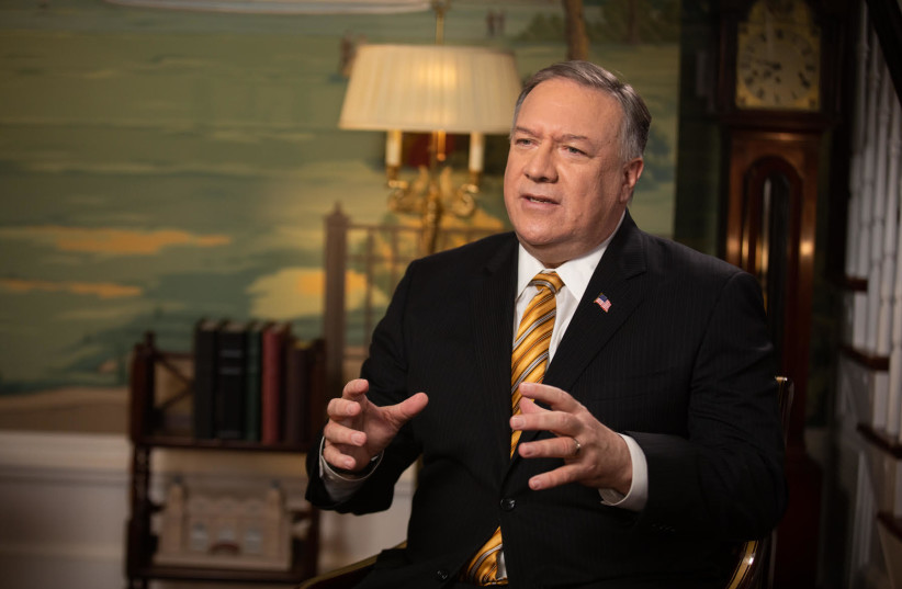 Former US Secretary of State Mike Pompeo in 'The Abraham Accords' (photo credit: CAYLAN CROUCH)