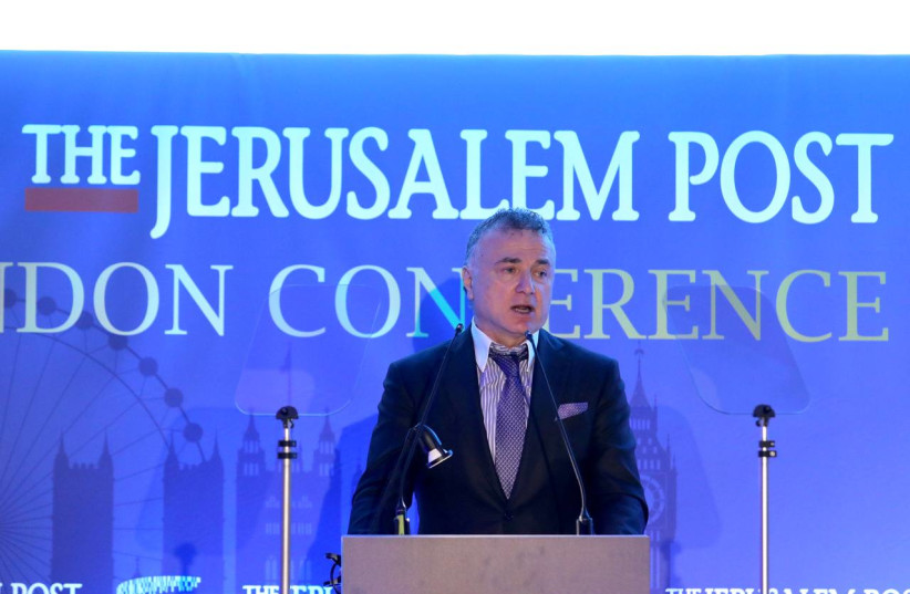  Euro-Asian Jewish Congress president Dr. Michael Mirilashvili at The Jerusalem Post London Conference, March 31, 2022.  (photo credit: MARC ISRAEL SELLEM/THE JERUSALEM POST)