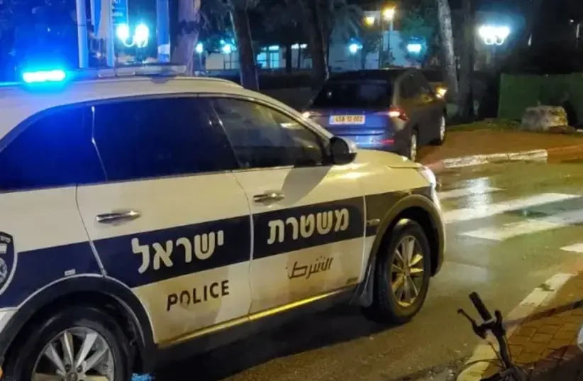 Police car at night (photo credit: POLICE SPOKESPERSON'S UNIT)