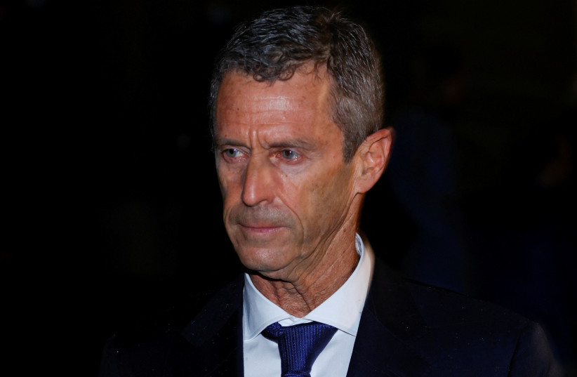  Israeli billionaire Beny Steinmetz leaves the courthouse after a verdict on corruption charges, in Geneva, Switzerland January 22, 2021. (photo credit: REUTERS/DENIS BALIBOUSE/FILE PHOTO)
