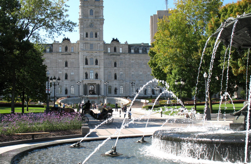 The Fontaine de Tourny east of the Parliament Building in Quebec, Canada (photo credit: GILBERT BOCHENEK/CC BY 3.0 (https://creativecommons.org/licenses/by/3.0)/VIA WIKIMEDIA COMMONS)