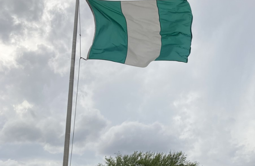  The flag of Nigeria (Illustrative). (photo credit: Wikimedia Commons)