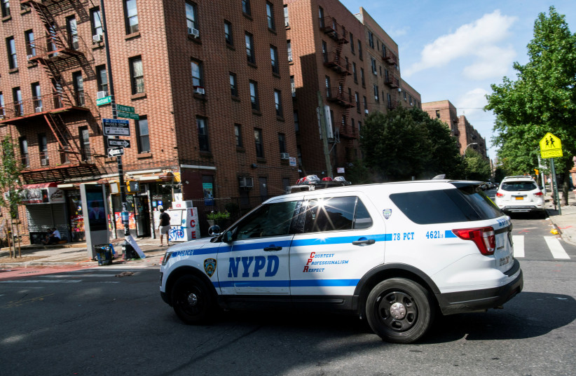  A NYPD car (illustrative) (photo credit: Eduardo Munoz/Reuters)