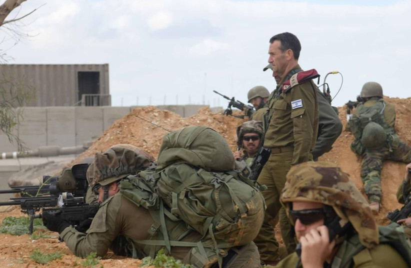  IDF Chief of Staff Herzi Halevi attends an IDF operation. (photo credit: IDF SPOKESPERSON'S UNIT)