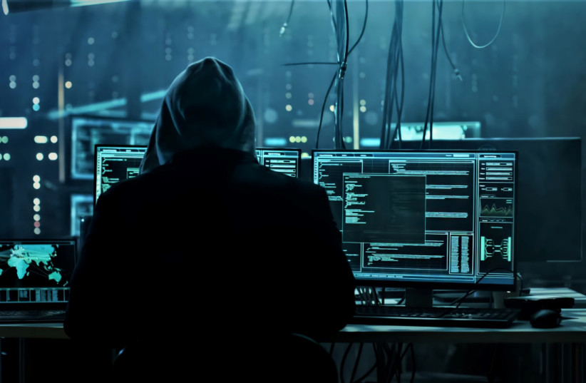  Illustrative image of a hacker. (photo credit: Wikimedia Commons)