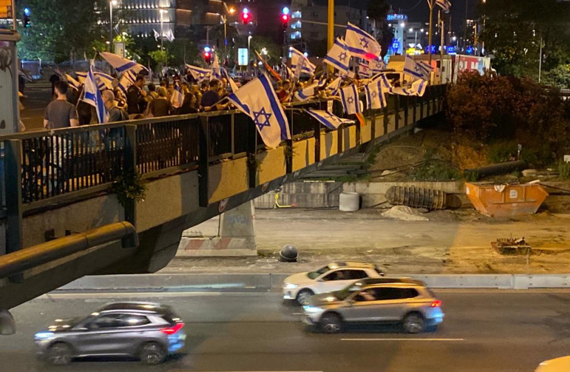  Protests against the judicial reform in Tel Aviv, May 6, 2023. (photo credit: AVSHALOM SASSONI/MAARIV)