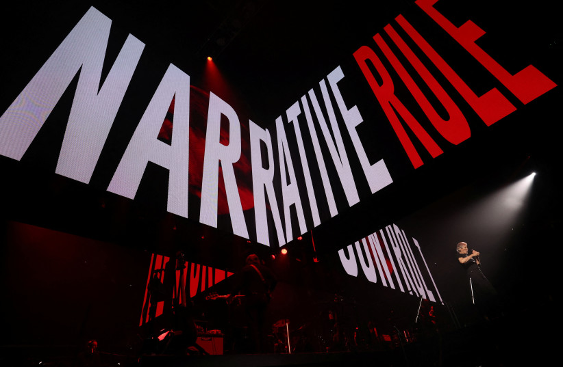  Pink Floyd co-founder Roger Waters performs during his This Is Not a Drill tour at Crypto.com Arena in Los Angeles, California, US, September 27, 2022.  (photo credit: REUTERS/MARIO ANZUONI)