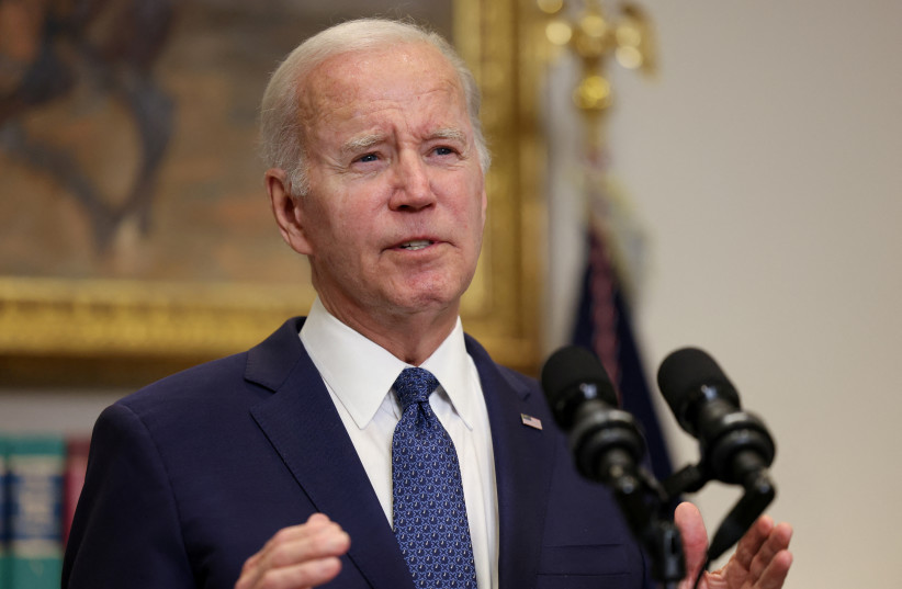  U.S. President Joe Biden speaks on his deal with House Speaker Kevin McCarthy (R-CA) to raise the United States' debt ceiling at the White House in Washington, U.S., May 28, 2023 (photo credit: REUTERS/Julia Nikhinson)