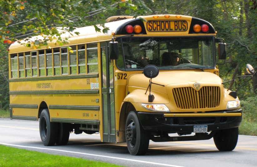  Illustrative image of an American school bus. (photo credit: Wikimedia Commons)