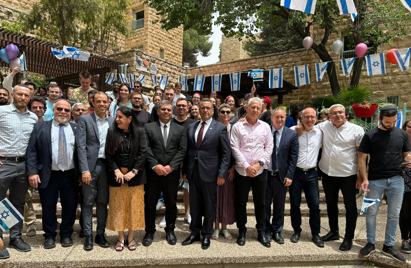  Ceremony launching the initiative "Young Aliyah to Jerusalem". (photo credit: COURTESY OF ALIYAH AND INTEGRATION MINISTRY)