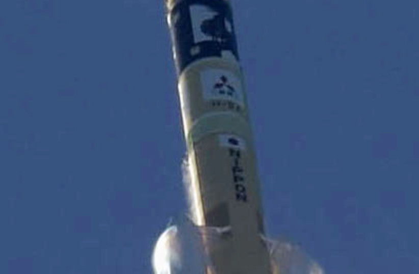An H-2A rocket carrying the Hope Probe, developed by the Mohammed Bin Rashid Space Centre (MBRSC) in the United Arab Emirates (UAE) for the Mars explore, rises into the air after blasting off from the launching pad at Tanegashima Space Center on the southwestern island of Tanegashima, Japan, in this (photo credit: KYODO/VIA REUTERS)