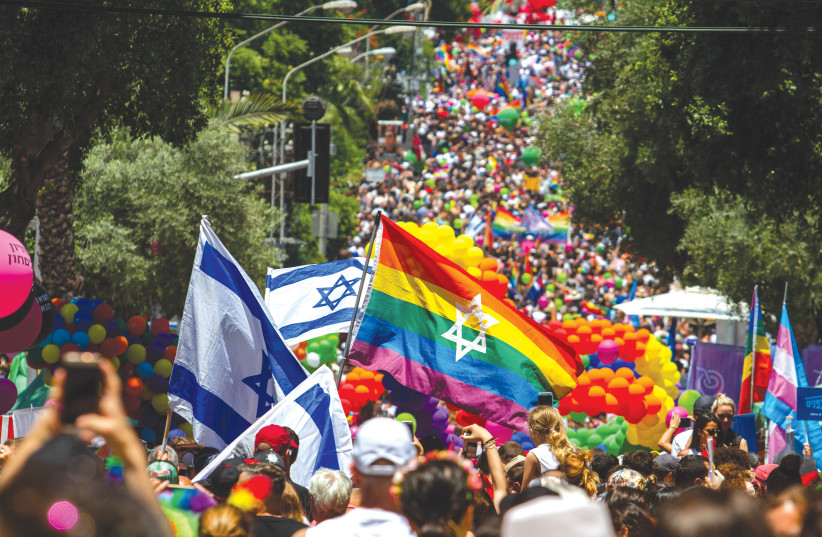  THE ANNUAL Pride Parade in Tel Aviv, internationally acclaimed as one of the most proud and gay-friendly cities in the world. (photo credit: FLASH90)
