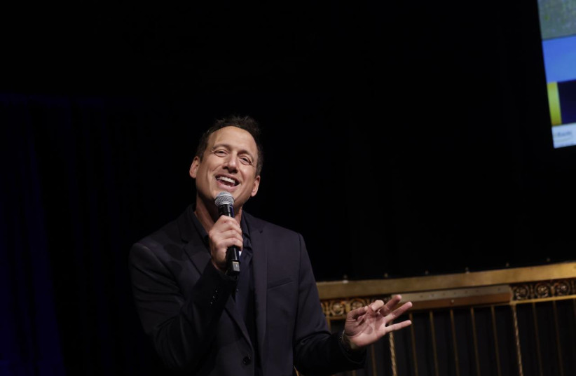  Jewish comedian Elon Gold is seen performing at Watch The Jerusalem Post Annual Conference  in New York, June 5, 2023 (photo credit: MARC ISRAEL SELLEM/THE JERUSALEM POST)