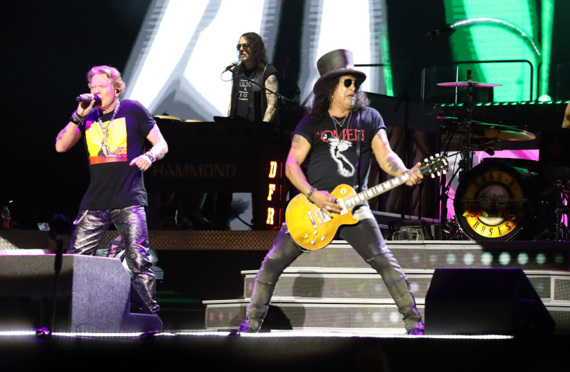  Guns 'N Roses perform in Tel Aviv. (photo credit: DAVID GRANOT)