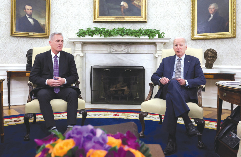  US PRESIDENT Joe Biden and House Speaker Kevin McCarthy were the undisputed winners in the debt ceiling deal, says the writer. (photo credit: Leah Mills/Reuters)