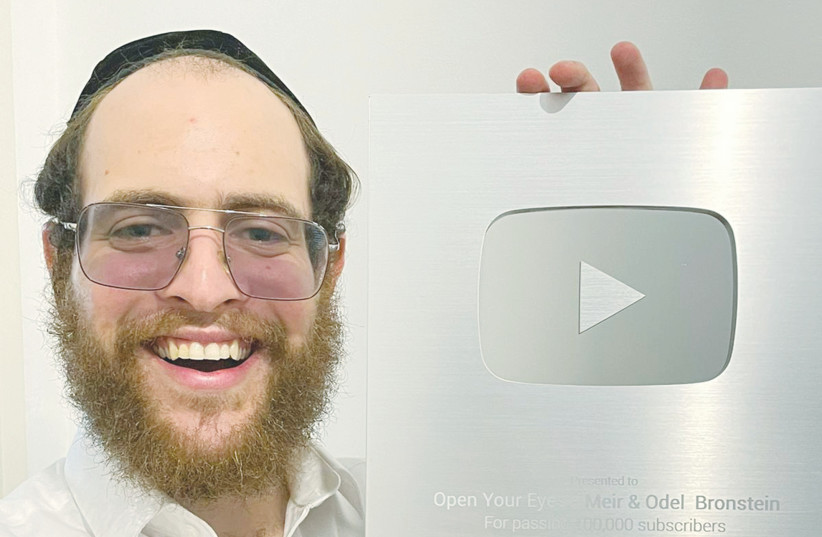  MEIR BRONSTEIN, the hassid with hundreds of thousands of YouTube followers.  (photo credit: Courtesy Meir Bronstein)