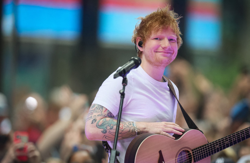 Singer Ed Sheeran appears on NBC's "Today" show at Rockefeller Center in New York, U.S., June 6, 2023. (photo credit: BRENDAN MCDERMID/REUTERS)