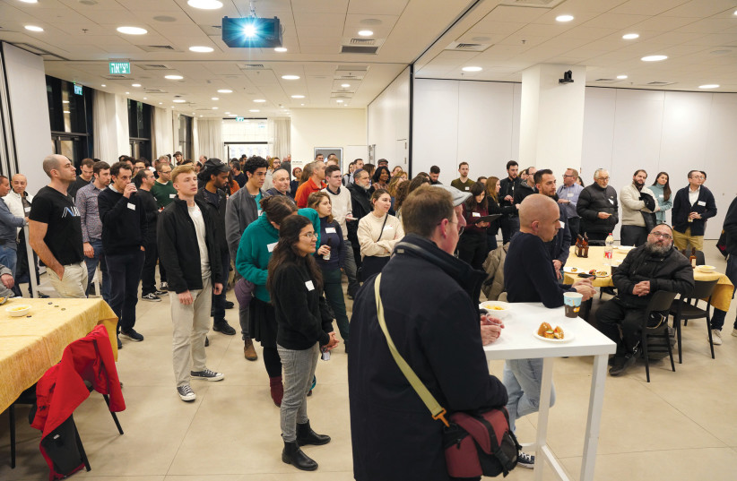  The Jerusalem hi-tech scene is constantly growing, with hundreds from the local ecosystem attending community events. (photo credit: Troy O. Fritzhand)