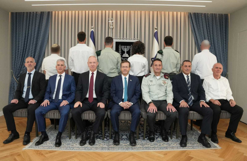 The 2023 Israel Defense Prize winners protect their identities. (photo credit: MINISTRY OF DEFENSE SPOKESPERSON'S OFFICE)