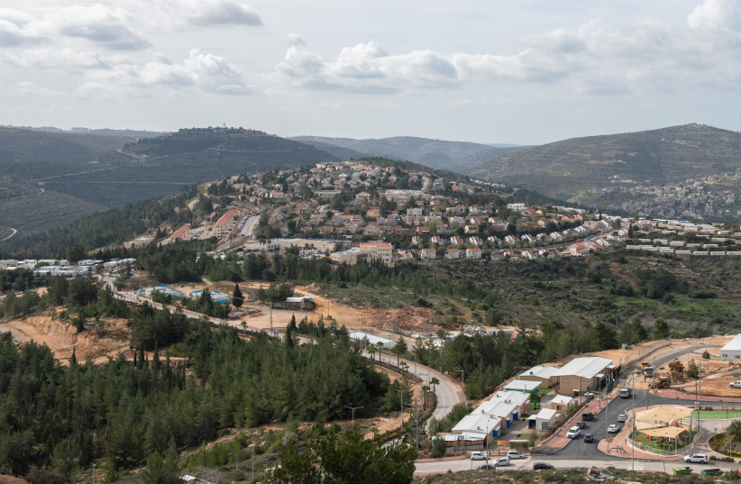  View of the Jewish settlement of Eli, in the West Bank on January 17, 2021.  (photo credit: SRAYA DIAMANT/FLASH90)