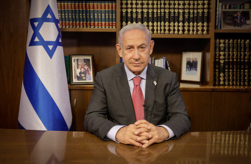  Prime Minister Benjamin Netanyahu in an interview with The Jerusalem Post. (photo credit: MARC ISRAEL SELLEM/THE JERUSALEM POST)