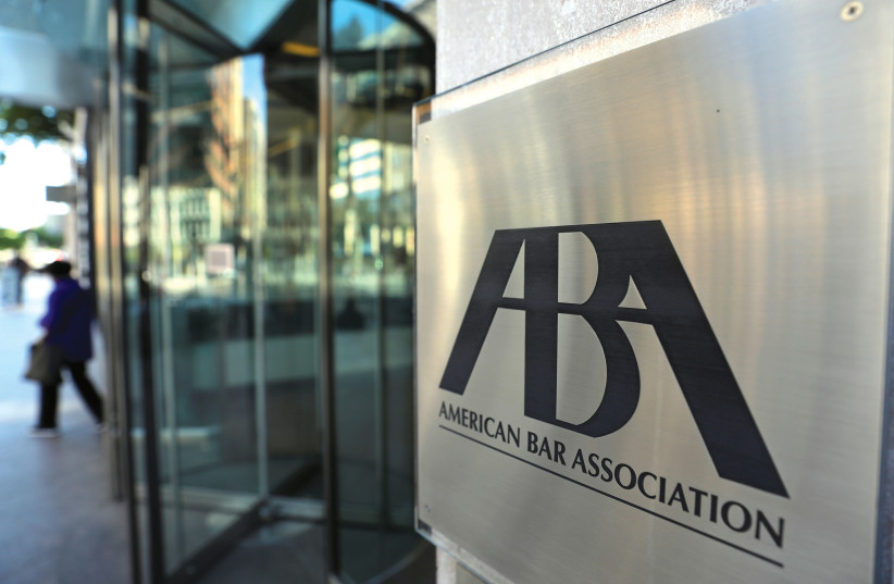  THE AMERICAN Bar Association in Washington: The Bar should come out strongly in favor of the IHRA definition of antisemitism, says the writer. (photo credit: ANDREW KELLY / REUTERS)