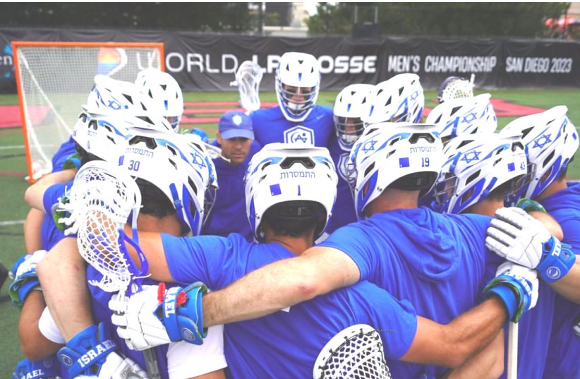  JUST 13 years into Israel Lacrosse’s existence, the National Team is making waves at the World Championships in San Diego (photo credit: World Lacrosse/Courtesy)