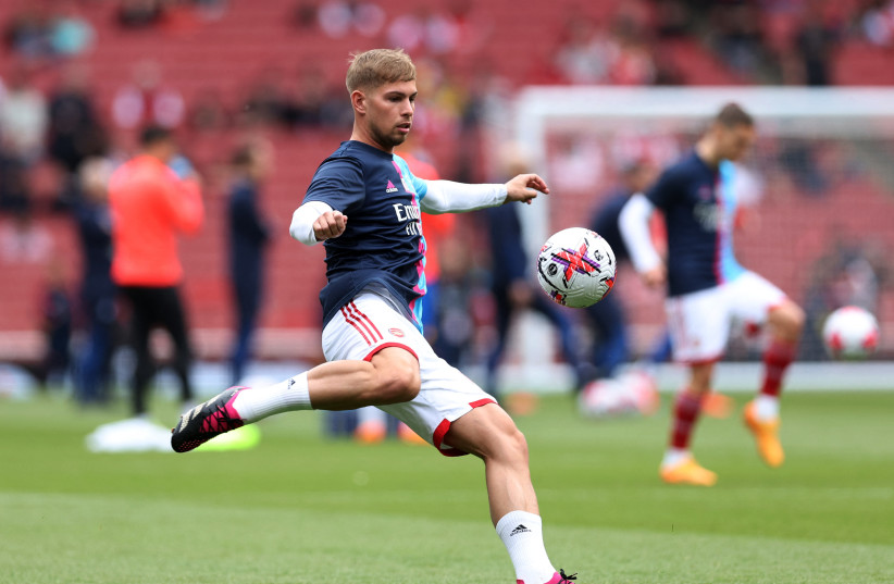  Picture of England midfielder Emile Smith Rowe (photo credit: REUTERS/DAVID KLEIN)