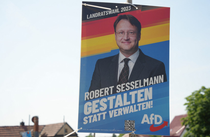  ROBERT SESSELMANN of the far-Right Alternative for Germany (AfD) won a vote last Sunday to become a district leader, a breakthrough for the party which has hit record highs in national polls. (photo credit: MAX SCHWARZ/REUTERS)