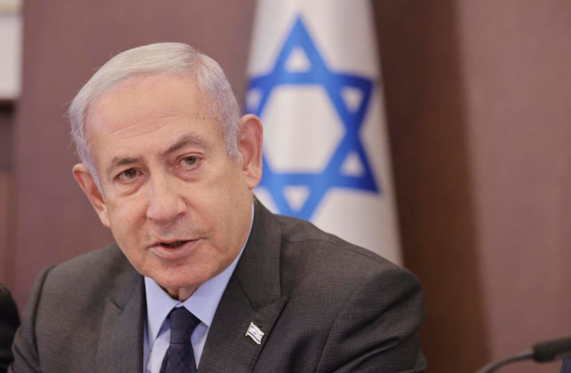 Prime Minister Benjamin Netanyahu leads a cabinet meeting in Jerusalem on July 2, 2023 (photo credit: MARC ISRAEL SELLEM/THE JERUSALEM POST)