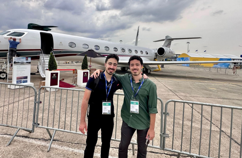 Ben and Tom Bublil finished among the top ten in an international design competition for the new Airbus cargo plane. (photo credit: Courtesy)